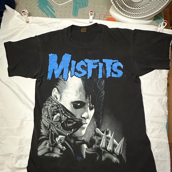Vintage Jerry Only Misfits Graphic T-Shirt 90’s Black Single Stitch - Picture 4 of 6